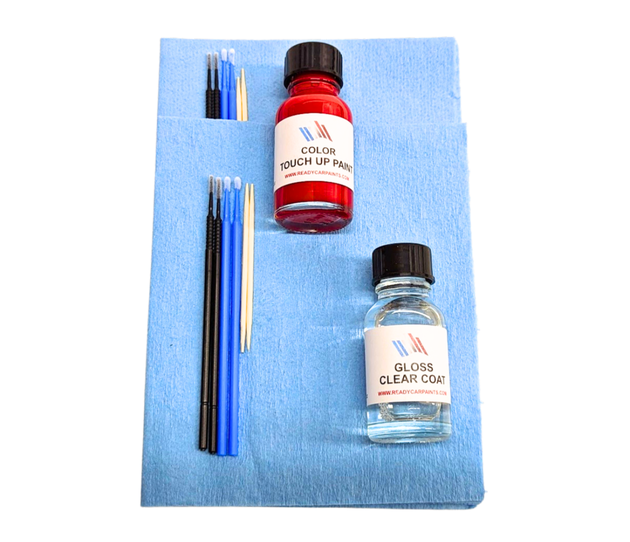 MERCEDES 896/5896 Brilliant Blue Metallic Touch Up Paint Kit 100% OEM Color Match